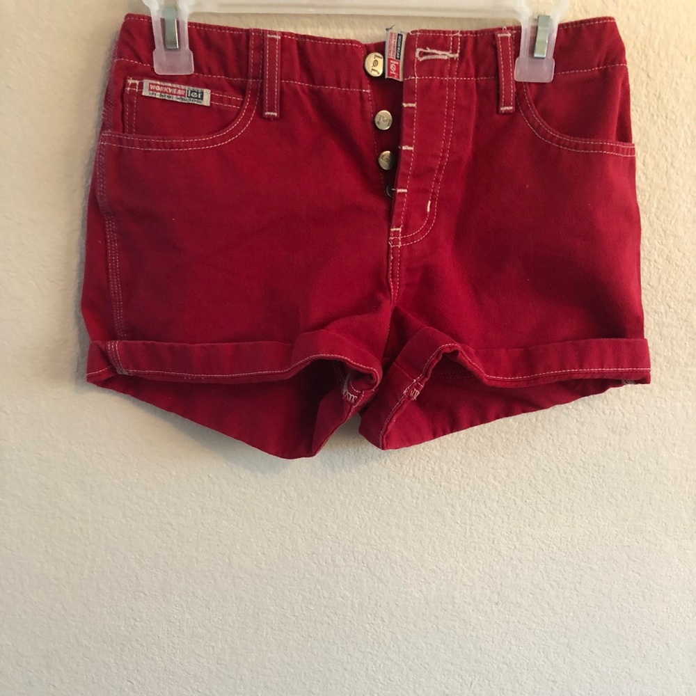 Lei Workwear Red Vintage Shorts